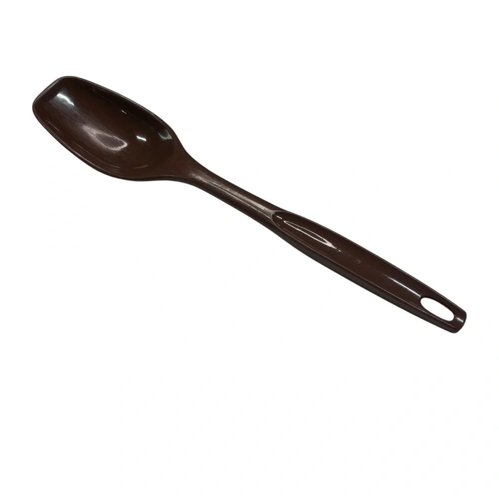Vintage FOLEY Brown Nylon Mixing Spoon Kitchen Serving Utensil 1970s Country